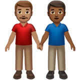 Dois Homens De Mãos Dadas: Tom de Pele Médio, Tom de Pele Médio-Escuro