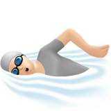 Pessoa Nadando: Tom de Pele Claro