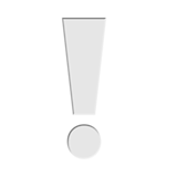 Ponto De Exclamação Branco