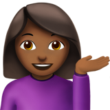 Mulher Com A Palma Virada Para Cima: Tom de Pele Médio-Escuro