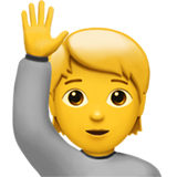 Людина з піднятою рукою