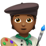 Художник: темний тон шкіри для Apple iOS 18.4