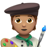 Художник: середній тон шкіри для Apple iOS 18.4