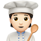 Кухар: дуже світлий тон шкіри для Apple iOS 18.4