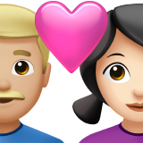 Пара з серцем-чоловік: середньо-світлий тон шкіри, жінка: світлий тон шкіри для Apple iOS 18.4
