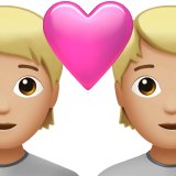 Пара з серцем: людина, людина, середньо-світлий тон шкіри для Apple iOS 18.4