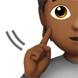 Глуха людина: темний тон шкіри для Apple iOS 18.4