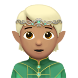 Эльф: средний тон кожи для Apple iOS 18.4