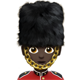 Гвардеец: очень темный тон кожи для Apple iOS 18.4