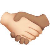 Рукопожатие: очень светлый тон кожи средний тон кожи для Apple iOS 18.4