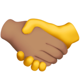 Рукостискання: середній тон шкіри, без тону шкіри для Apple iOS 18.4