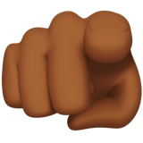 Указательный палец на себя: темный тон кожи для Apple iOS 18.4