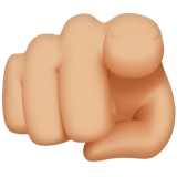 Вказівний палець на себе: світлий тон шкіри для Apple iOS 18.4