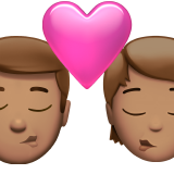 Поцілунок: Чоловік, Персона, Середній Тон Шкіри для Apple iOS 18.4