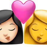 Beijo - Mulher: Tom de pele claro, Mulher: Sem tom de pele para Apple iOS 18.4