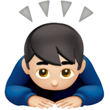 Чоловік кланяється: дуже світлий тон шкіри для Apple iOS 18.4