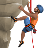 Чоловік піднімається по скелі: середній тон шкіри для Apple iOS 18.4