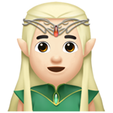 Мужчина-эльф: очень светлый тон кожи для Apple iOS 18.4