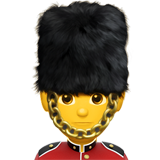 Мужчина-гвардеец для Apple iOS 18.4