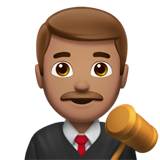 Мужчина-судья: средний тон кожи для Apple iOS 18.4