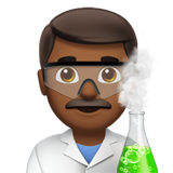 Мужчина-ученый: темный тон кожи для Apple iOS 18.4