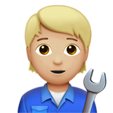 Механік: світлий тон шкіри для Apple iOS 18.4