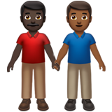 Двое мужчин: очень темный тон кожи темный тон кожи для Apple iOS 18.4