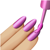 Манікюр: світлий тон шкіри для Apple iOS 18.4