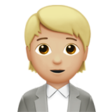 Офісний працівник: світлий тон шкіри для Apple iOS 18.4