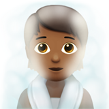 Людина в лазні: темний тон шкіри для Apple iOS 18.4