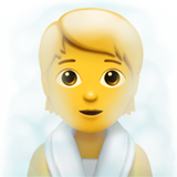 Людина в лазні для Apple iOS 18.4