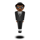 Парящий человек: темный тон кожи для Apple iOS 18.4