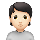 Обиженный человек: очень светлый тон кожи для Apple iOS 18.4