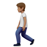 Человек идет: средний тон кожи для Apple iOS 18.4