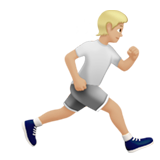 Человек бежит вправо: средне-светлый тон кожи для Apple iOS 18.4