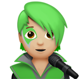 Співак: світлий тон шкіри для Apple iOS 18.4