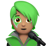 Співак: середній тон шкіри для Apple iOS 18.4