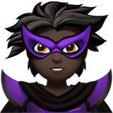 Суперзлодей: очень темный тон кожи для Apple iOS 18.4