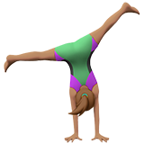 Жінка-акробат: середній тон шкіри для Apple iOS 18.4