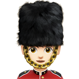 Женщина-гвардеец: очень светлый тон кожи для Apple iOS 18.4