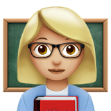 Вчителька: світлий тон шкіри для Apple iOS 18.4