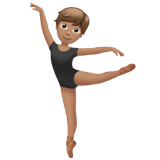 Bailarina: Tom de pele médio para Apple iOS 26.4