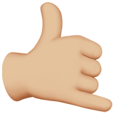 Signe Appel Téléphonique Avec Les Doigts: Peau Moyennement Claire pour Apple iOS 26.4