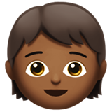 Criança: Pele Morena Escura para Apple iOS 26.4