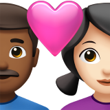 Cặp đôi có trái tim - Nam: Tông da trung bình tối, Nữ: Tông da sáng cho Apple iOS 26.4