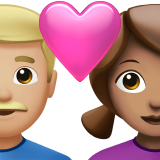 Pasangan Berhati - Pria: Warna Kulit Sedang-Terang, Wanita: Warna Kulit Sedang untuk Apple iOS 26.4