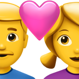 Pasangan Dengan Hati - Lelaki, Wanita untuk Apple iOS 26.4