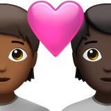 Casal Apaixonado: Pessoa, Pessoa, Pele Morena Escura, Pele Escura para Apple iOS 26.4