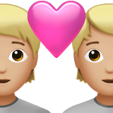 Couple With Heart: Person, Person, Medium-Light Skin Tone for Apple iOS 26.4