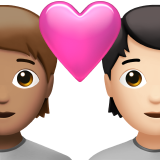 Par med hjärta: person, person, mellanfärgad hy, ljus hy för Apple iOS 26.4